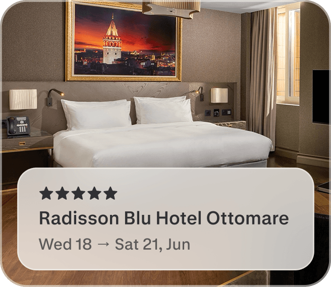 Your accommodation booking preview in the Buji app