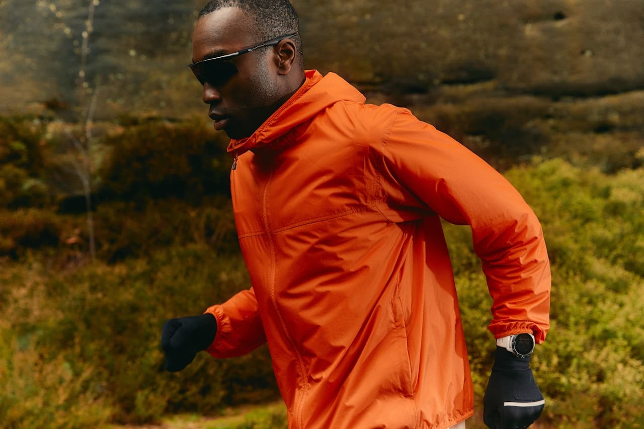 Patient jogging outdoors after surgery